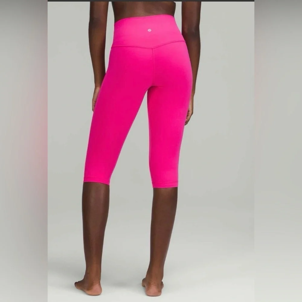Lululemon 2022 Align High-Rise Crop 17" Sonic Pink Yoga Leggings 10 - Picture 2 of 11